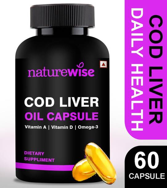 Naturewise COD Liver Oil to Improve Immunity , With Natural Omega 3, Vitamin A & D
