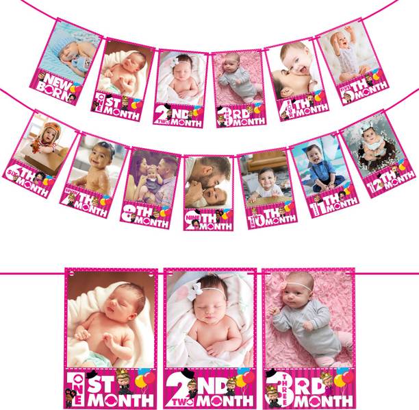ZYOZI Boss Baby Girl Photo Banner / Boss Baby Girl Baby Shower Decoration Banner Banner