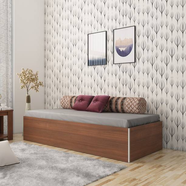 SPACEWOOD Engineered Wood Single Box Bed