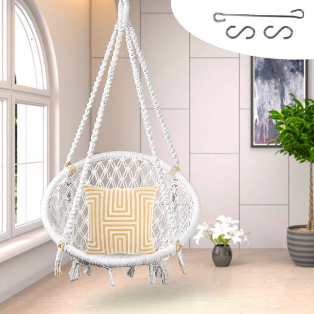 Swingzy Adults/ Outdoor, Patio, Yard, Balcony/ Wooden Large / Cotton, Wooden Large Swing