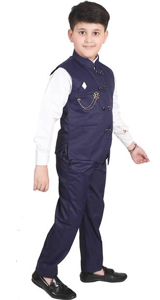 Qitty bos suit Checkered Baby Boys Suit