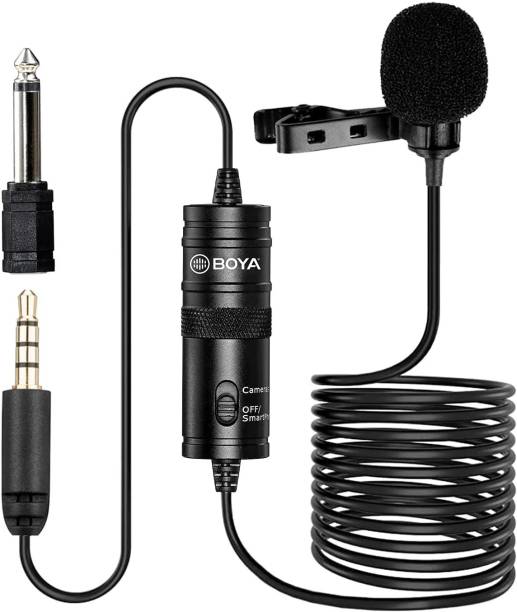 MAK Lavalier Mic M1 3.5mm Electret Condenser Microphone with 6 mtr wire Microphone