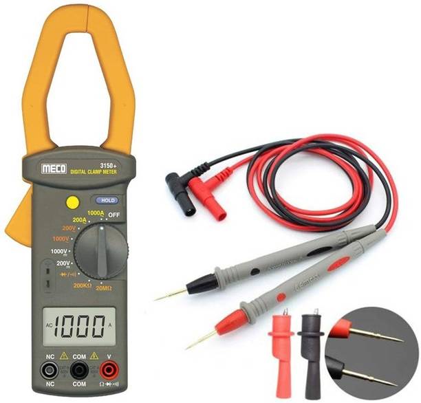 MECO Instrument 3150+ Manual Ranging 3 1/2 Digit Data hold APODigital ClampMeter_1 year warranty Digital Multimeter