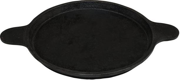 COOKBEAT Natural Cast Iron Cookware Seasoned Shallow/Fish Fry/Omelet Pan - 9.5 inches Fry Pan 24 cm diameter 1 L capacity