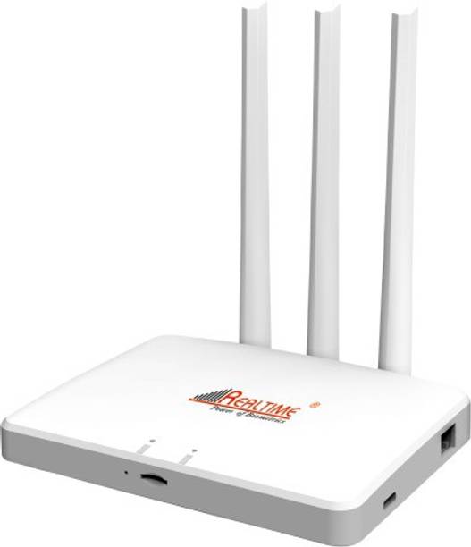 Realtime W-8 + (Plus) 4G Router 2.4 GHz 300 Mbps Wifi Speed Dual Band External Antenna MiFi (Sim Based)
