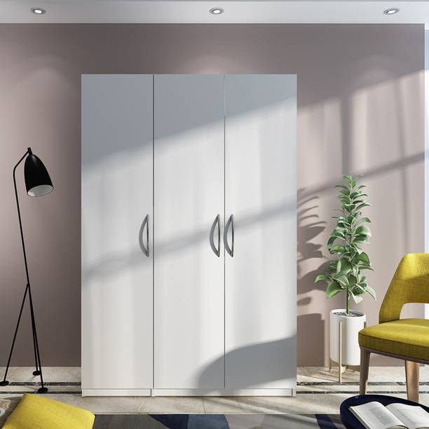 Woodbuzz Engineered Wood 3 Door Wardrobe