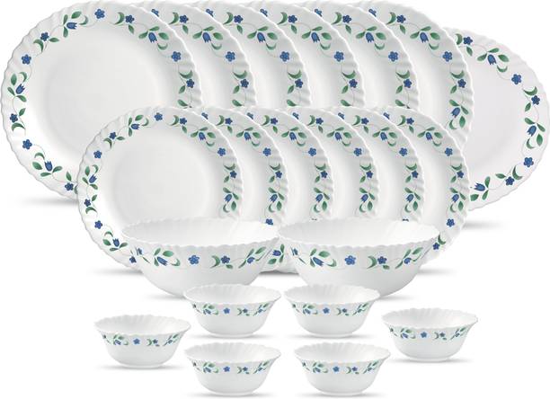 LAOPALA Pack of 21 Opalware JUNIPER BLUE 21 PC Dinner Set