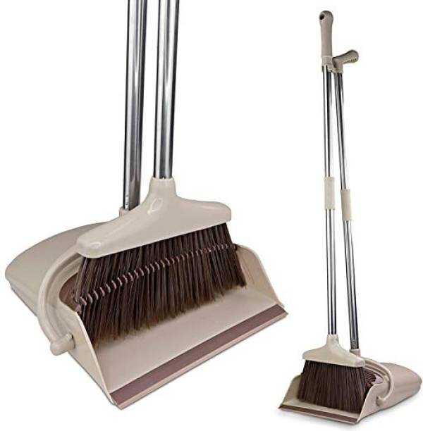 NE_ KQ_ Plastic Hand Kitchen Dustpan and Brush Desk Cleaning Sweeper Dust Pan Go