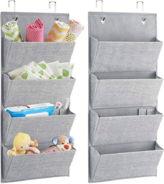 ELITEHOME Foldable Hanging Shelf Wardrobe Organiser Storage Rack for Toys, Purses, Keys Closet Organizer