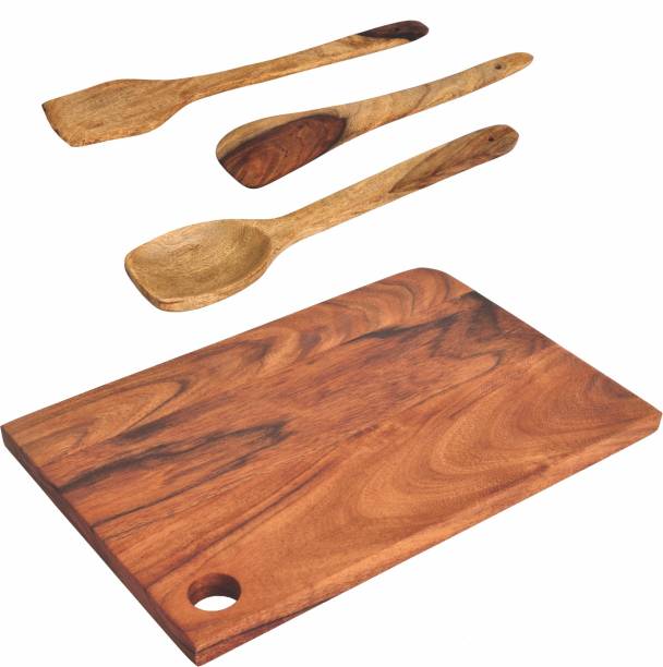 Renberg Wooden Kitchen Tool Set Wooden Cutting Board