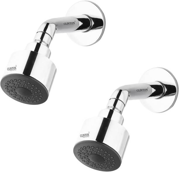 क्लिंटन 3INCH (ABS) SHOWER WITH 6 INCH ROUND ARM (PACK OF-2) शावर हैड