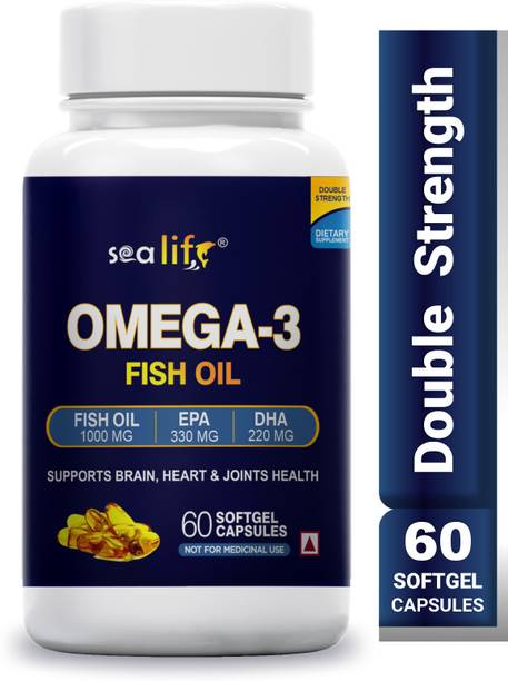 Sea life Omega 3 Fish Oil 1000 mg Soft-Gel Capsules 330 mg EPA & 220 mg DHA (60 Capsules)
