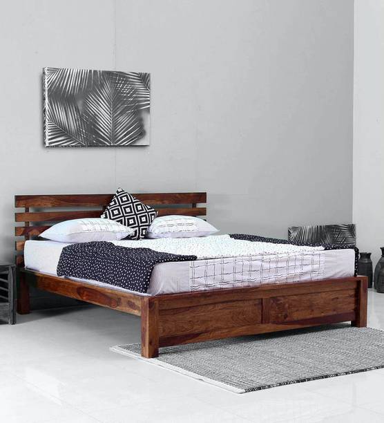 SMAART CRAAFTS Solid Wood Queen Bed