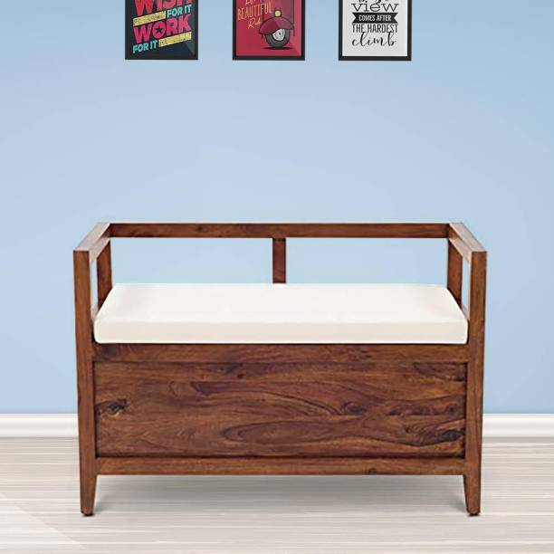 Ganpati Arts Sheesham Storage Bench/Sofa/Settee for Living room/Hotel/Office Solid Wood 2 Seater