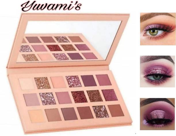 युवामीज Nude Eye Shadow Palette 18 colors EyeShadow (Multicolor 18g) 18 g