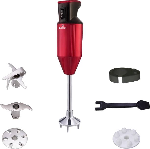 GRINISH 300 W Red Hand Blender