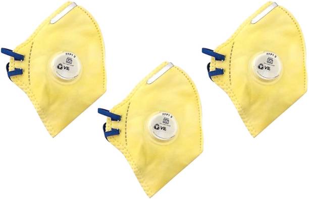 Venus Safety and Health N95 Mask With Adjustable Nose Clip ISI Certified Mask Universal Size Mask Multi Layer High Quality Premium Mask Protective Fabric Mask For Men Women Kids Mask Anti Pollution Mask Anti Virus Mask With Adjustable Head Loop Ear Loop Reusable Mask Made in India Mask Pack of 3 Mask Washable Mask Yellow Fabric Mask Reusable, Washable