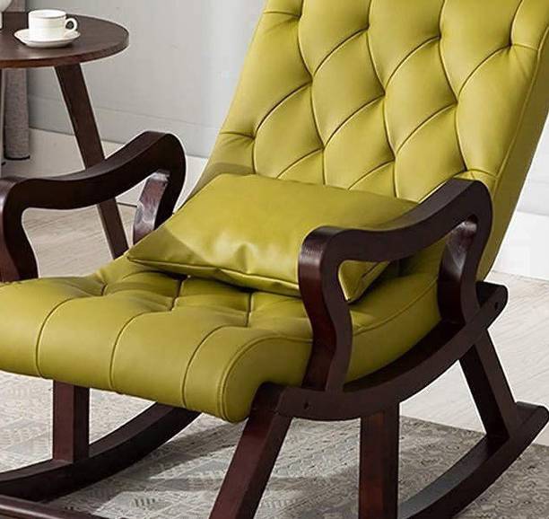 Smarts collection Wood Rocker Rocking Lounge Chair Recliner Relaxation Lounging Relaxing Seat Solid Wood 1 Seater Rocking Chairs