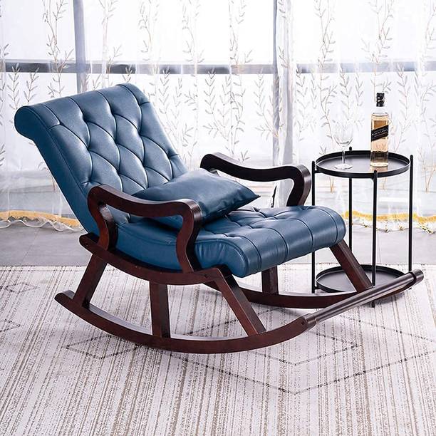 Smarts collection Wood Rocker Rocking Lounge Chair Recliner Relaxation Lounging Relaxing Seat Solid Wood 1 Seater Rocking Chairs