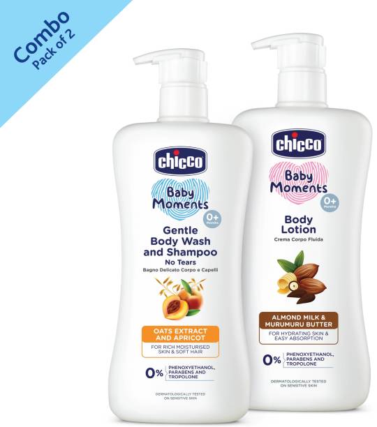 Chicco Gentle Body Wash And Shampoo With Body Lotion