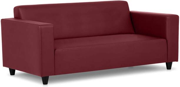 Flipkart Perfect Homes Lilly Red Fabric 3 Seater  Sofa