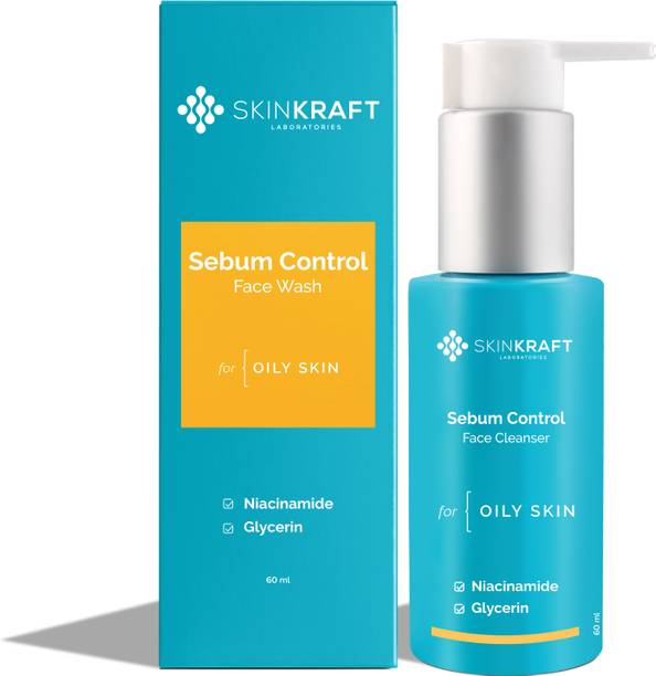 स्किनक्राफ्ट सेबम कंट्रोल फेस क्लींजर -फेस वॉश फॉर ऑइली स्किन फेस वॉश