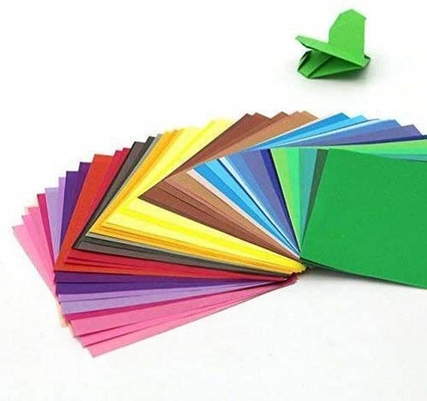 Eclet 100 pcs Color(10 Sheets Each Color) A4 Medium Size Sheets Art and Craft Paper Double Sided Colored A4 90 gsm Coloured Paper