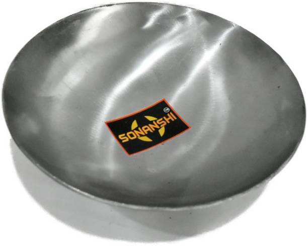 Sonanshi Pure Iron/Loha Heavy Deep Fry Kadhai without Handle Kadhai 26.02 cm diameter 1.6 L capacity