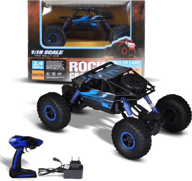 Miss & Chief 1:18 Rock Crawler All-wheel-drive RC Car with light - included battery & charger