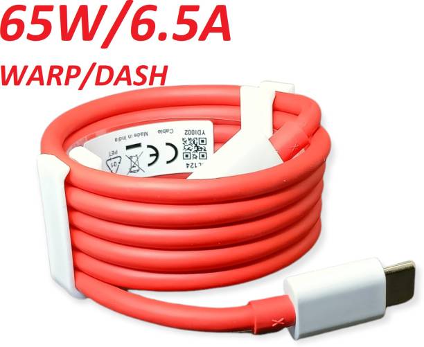ULTRADART USB Type C Cable 6.5 A 1 m 65W-10W/6.5A VOOC/WARP/DASH/DASH/SUPERVOOC/SUPERDART CHARGER CABLE