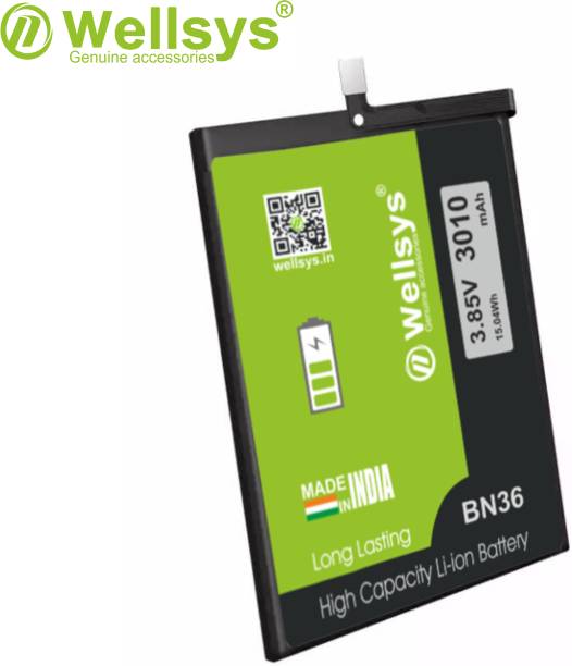 WELLSYS Mobile Battery For  Xiaomi Mi 6X Mi A2 BN36 (3010MAH)