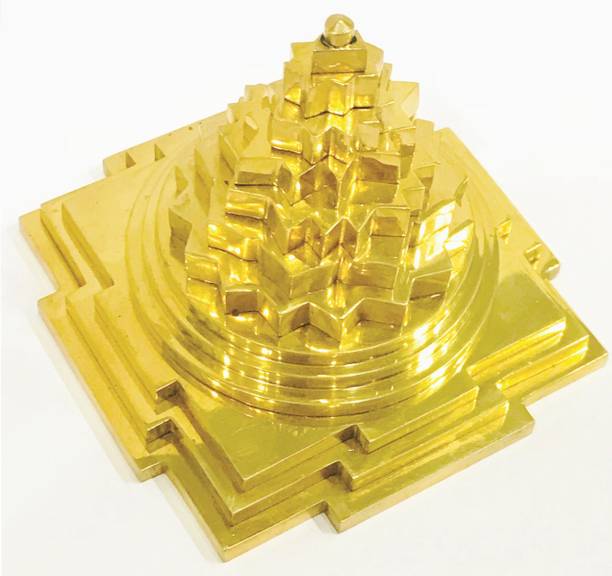 Parashara ARKAM Meru Shri Yantra Brass for Success,Wealth & Prosperity (Shree Yantra) Brass Yantra