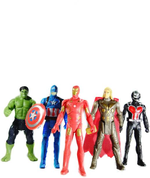 hyrex The Team Avengers Set of Five Action Figures ( multicolour)