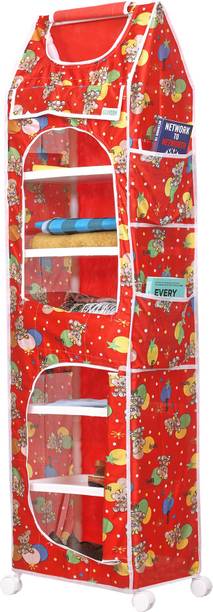 FLIPZON XXL Baby Wardrobe 7 Shelve PVC Collapsible Wardrobe