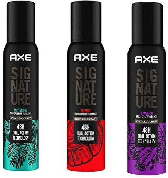 AXE INTENSE +MAVERICK+MYSTERIOUS BODY SPRAY 366 ML SET OF 3 Perfume Body Spray  -  For Men
