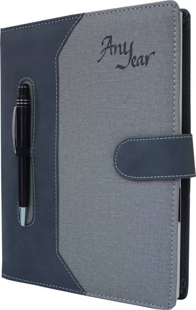 Erminio Palamino Thermal Cover Any Year Edition 365 Days Executive Diary with Zip Pouch & Inc Pen B5 Diary Ruled 365 Pages
