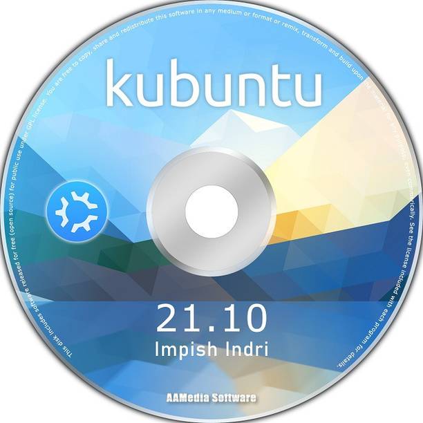 TekyMeky Kubuntu 21.10 64bit Desktop Live Bootable DVD Rom Linux Operating System Latest 64