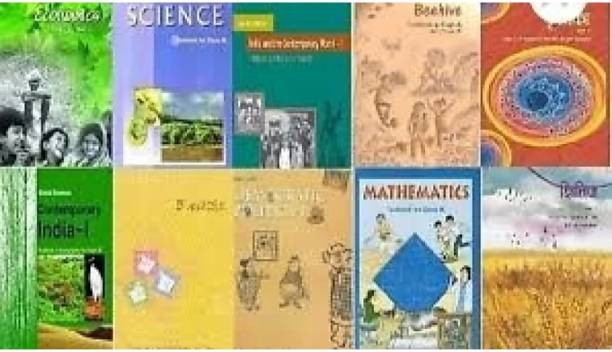 NCERT Books Set Class 9th (English Medium) Mathematics+science+social Science+english+hindi Set Of 10 Books
