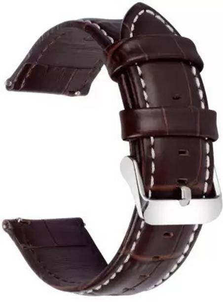 Big Wings Textured Leather 22mm Strap Compatible with BOAT BLAZE, NOISE COLORFIT ULTRA 2 Smart Watch Strap