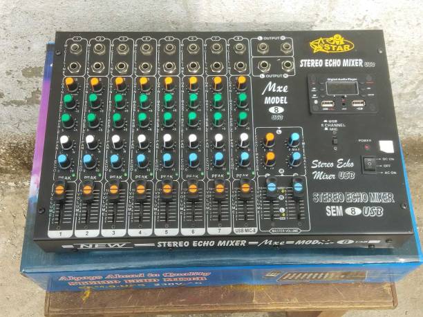 soundcraft Stereo Echo mixer 8Channel with USB Analog Sound Mixer