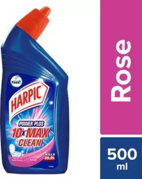 Harpic Power +Plus Rose Liquid Toilet Cleaner @ (500 ml) Rose