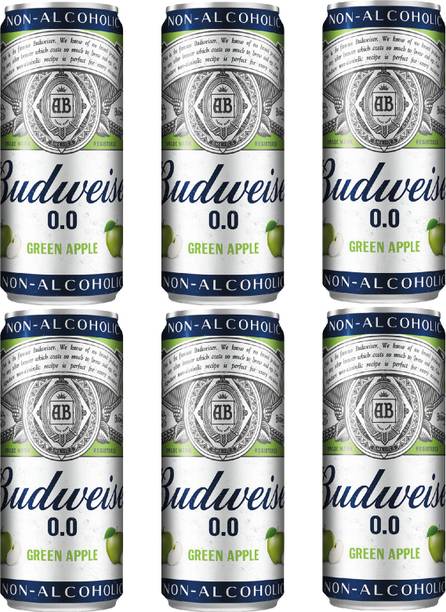 Budweiser 0.0 Non alcoholic Green Apple Can