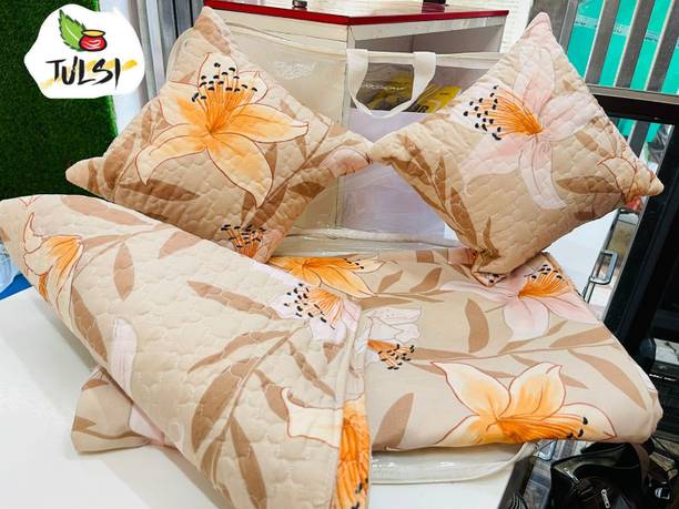 achyuta creation Polycotton Queen Sized Bedding Set
