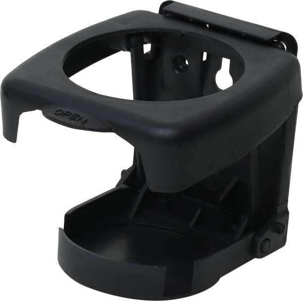carxen Car Glass/ Cup/ Drinks Holder Stand for Interior Foldable Universal (Black) Car Bottle Holder