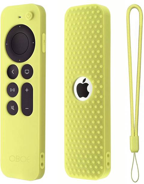 Oboe Front & Back Case for New Siri Apple TV 4k 2nd Gen Full Wrap Remote Cover Anti-Slip Washable with Loop