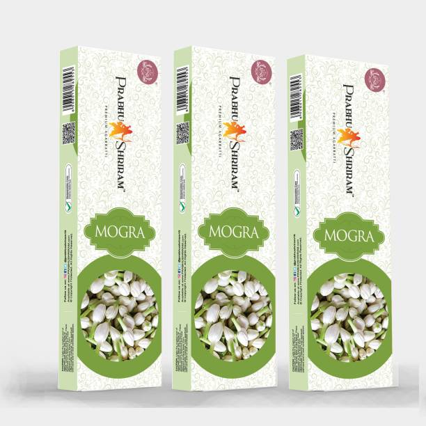PRABHU SHRIRAM Mogra Incense Sticks| Premium Quality Mogra fragrance agarbatti pack-3 Nature Inspired Fragrance