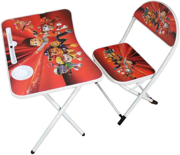 EVOHOUSE Cosmo Kids Study Table & Chair (Red Coopers) Set Plastic Baby Desk Plastic Desk Chair
