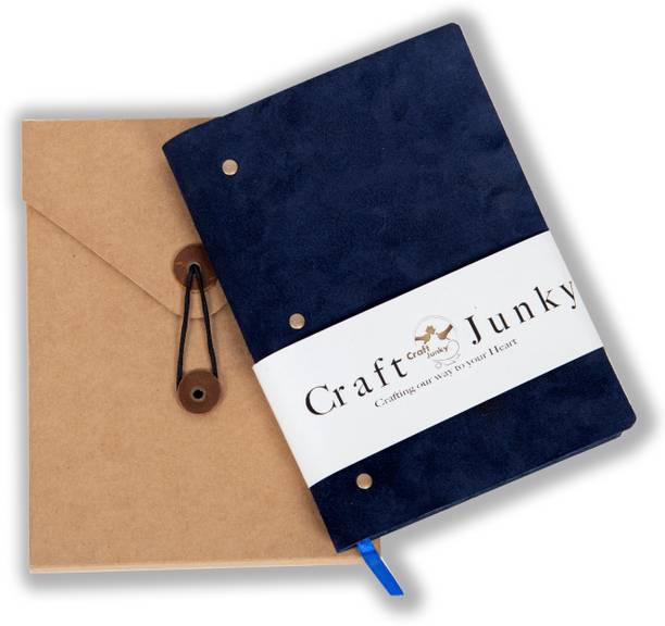 CRAFT JUNKY Leather diary A5 Journal Ruled 204 Pages