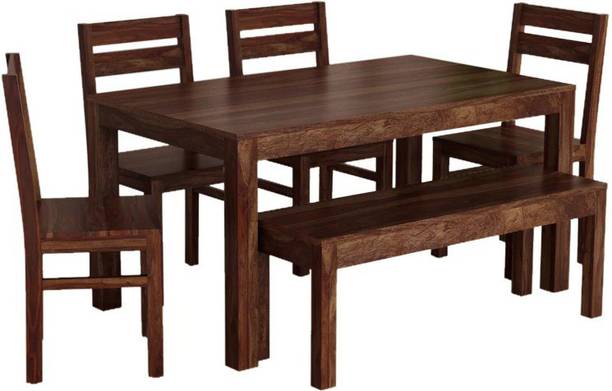 SMAART CRAAFTS Solid Wood 6 Seater Dining Set