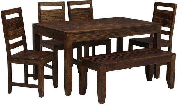 SMAART CRAAFTS Solid Wood 6 Seater Dining Set